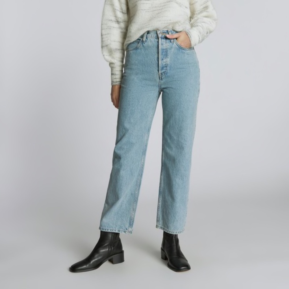 NWT Organic Rigid Way High Jeans in Tide from Everlane 30 Regular